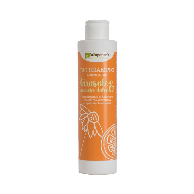 Champú de Girasol y Naranja La Saponaria, 200 ml.