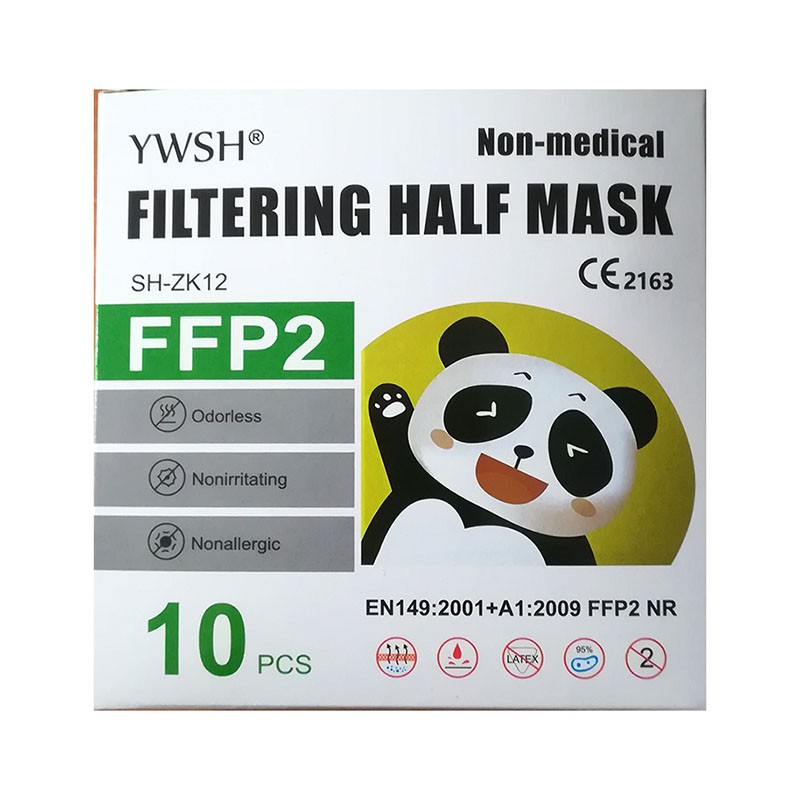 Mascarilla Infantil FFP2 NR Blanca, Caja 10 un