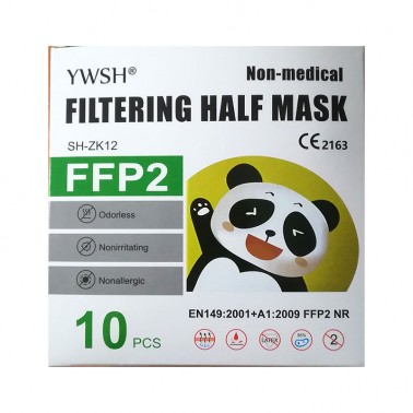 Mascarilla Infantil FFP2 NR Blanca, Caja 10 un