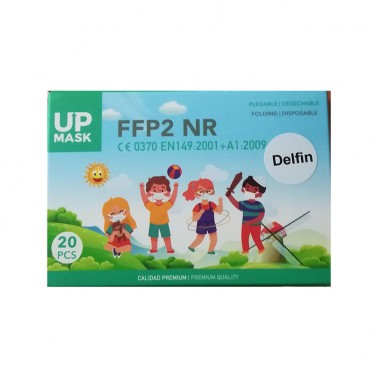 Mascarilla Infantil FFP2 NR Azul, Caja 20 un