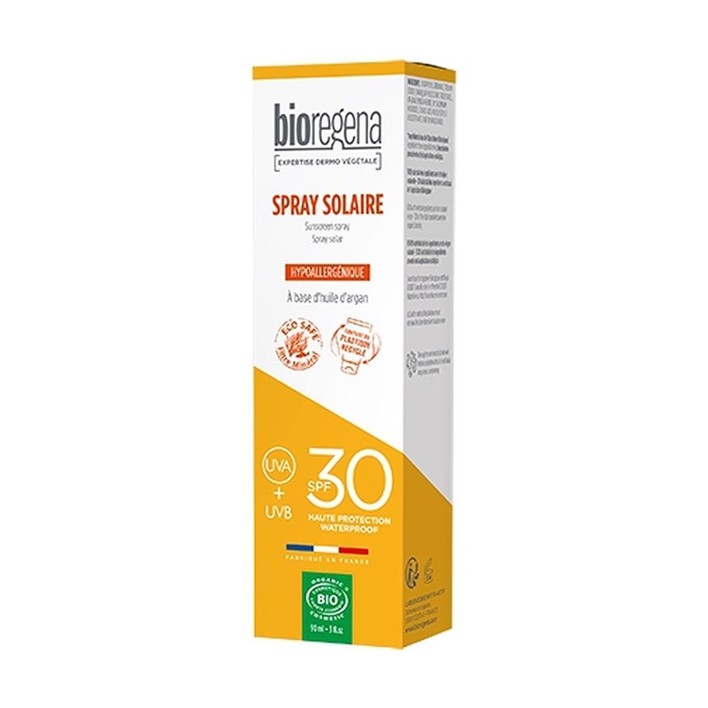 Spray Solar Bio SPF30 Crema Bioregena, 90 ml.