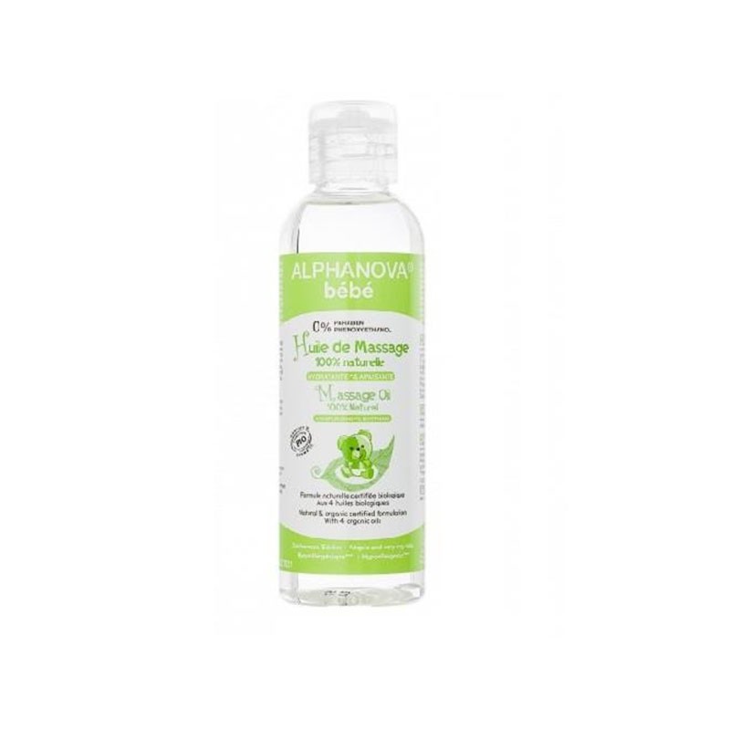 Aceite de Masaje Bebe BIO Alphanova, 100 ml.