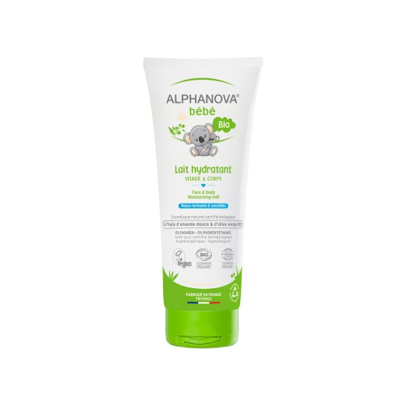 Leche Corporal Bebe BIO Alphanova, 200 ml.