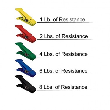 Ejercitadores de mano resistentes, 5 unidades