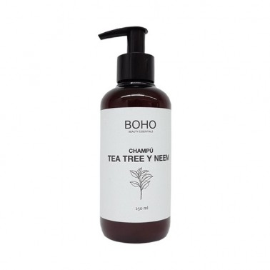 Champú de Tea Tree y Neem Bio Boho, 250 ml.