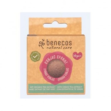 Benecos Esponja Konjac Te verde Piel Mixta