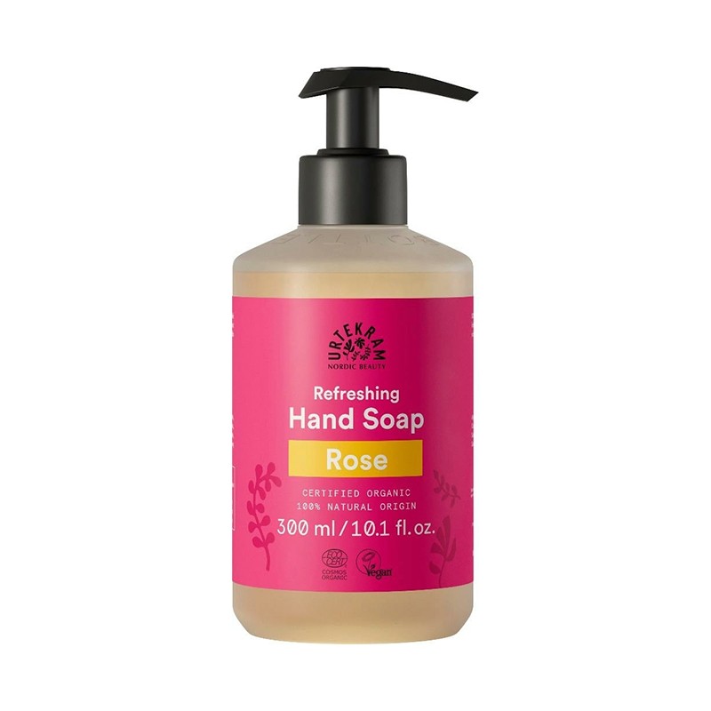 Jabón de Manos Rosa Mosqueta Urtekram, 300 ml.