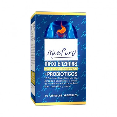 Maxi Enzimas con Probióticos Estado Puro Tongil, 40 Cap.
