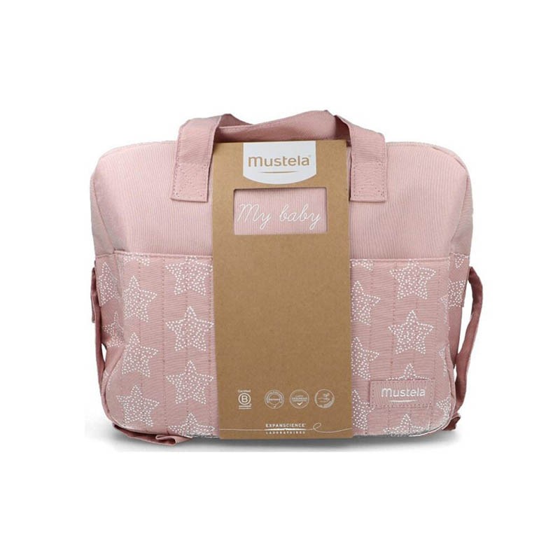 Bolsa Rosa 5 productos bebé Mustela