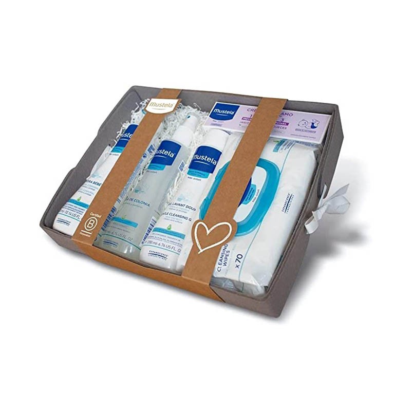 Canastilla Bebé Gris 5 productos Mustela