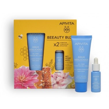 APIVITA Pack Aqua Beelicious Crema Hidratante Textura Ligera + Booster