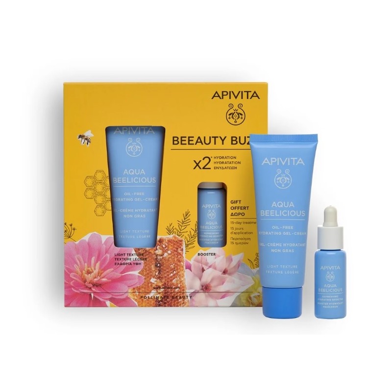 APIVITA Pack Aqua Beelicious Crema Hidratante Textura Ligera + Booster
