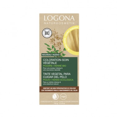 Colorante vegetal Rubio Dorado Logona, 100 gr.