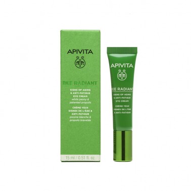 APIVITA Bee Radiant Contorno Ojos Signos de la edad y Antifatiga, 15 ml.