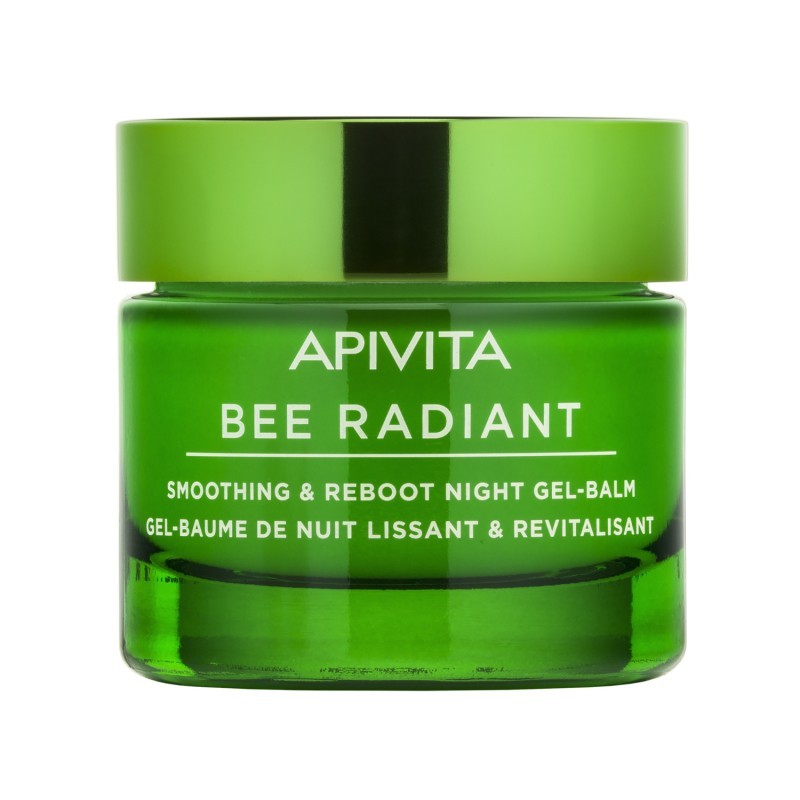 APIVITA Bee Radiant Gel Bálsamo de Noche Alisa y Restaura la Piel, 50 ml.