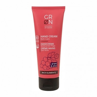 Crema de Manos Aceite Pepita de Uva y Oliva GRN, 75 ml.