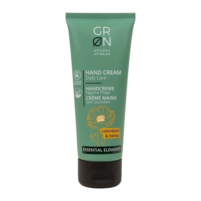 Crema de Manos Caléndula y Cáñamo GRN, 75 ml.