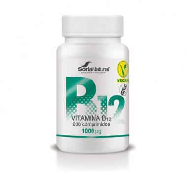 Vitamina B12 Liberación Sostenida 250 mg Soria Natural, 200 cap.