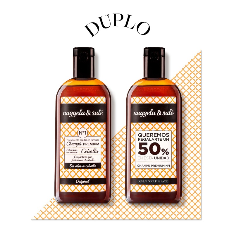 DUPLO Champú Premium Nº1 Nuggela & Sulé 250 ml + 250 ml.