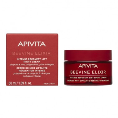 APIVITA Beevine Elixir Crema de Noche Lift Recuperación Intensa, 50 ml.