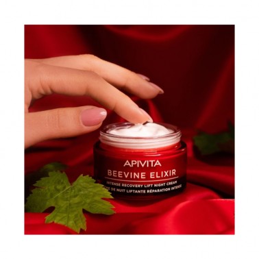 APIVITA Beevine Elixir Crema de Noche Lift Recuperación Intensa, 50 ml.