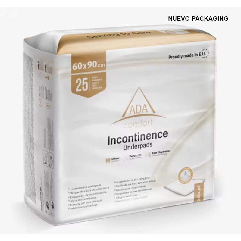 Ada Group Empapadores Desechables Incontinencia 60 x 90, 25 unidades