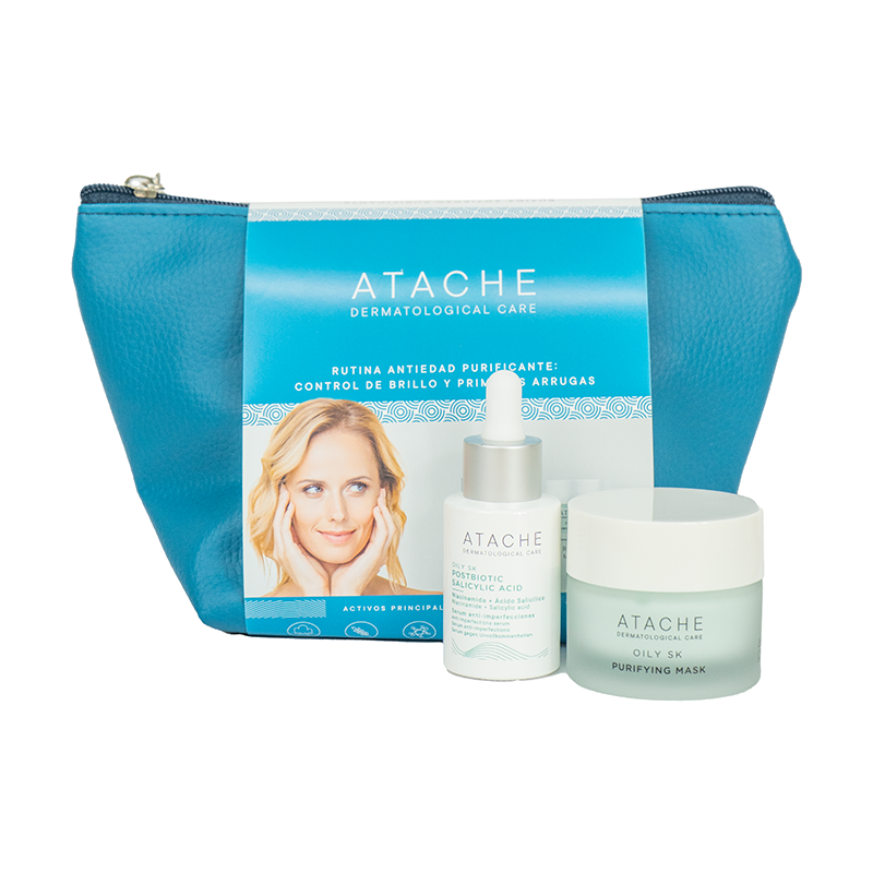 Neceser JOV3 Postbiotic Salicylic Acid Serum + Purifying Mask Atache