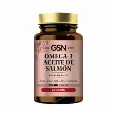Omega 3 Aceite de Salmón GSN, 180 perlas