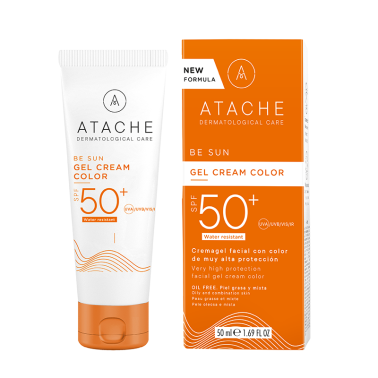 Be Sun Gel-Crema Color SPF 50+ Atache, 50 ml.