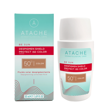 Be Sun Despigment Shield Protect SPF50 Color Atache, 50 ml.