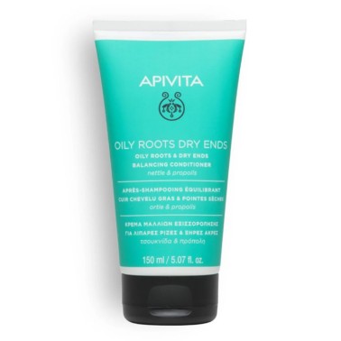 APIVITA Acondicionador equilibrante para raiz grasa y puntas secas, 150 ml.