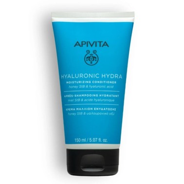 APIVITA Acondicionador hidratante con ácido hialurónico para todo tipo de cabello, 150 ml.