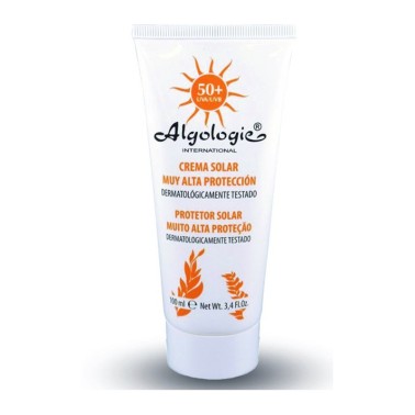 Crema Solar Muy Alta Protección 50+ Algologie, 100 ml.