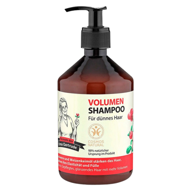 Champú Volumen Trigo y Araándano Rojo Oma Gertrude, 500 ml.