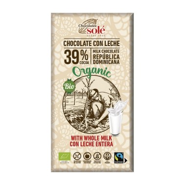 Chocolate con leche Chocolates Solé, 100 gr.
