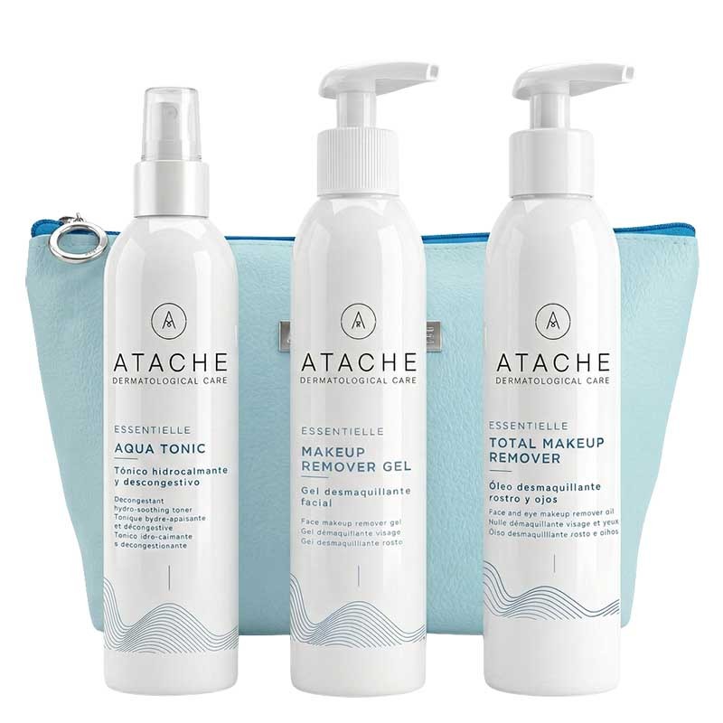 Neceser Limpieza Essentielle Aceite+Gel+Tónico Atache