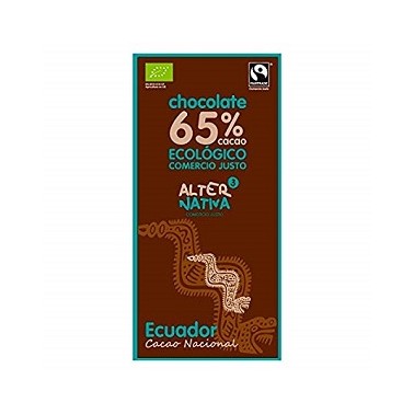 Chocolate 65% Ecuador Bio, 80 gr.