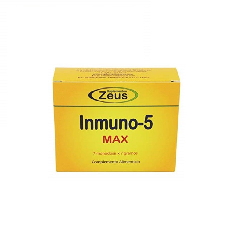 Inmuno-5 Max Zeus, 7 sobres