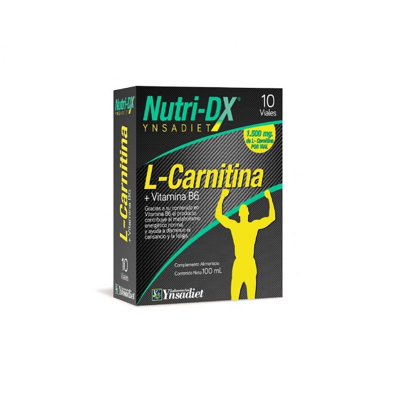 L-Carnitina 1500 mg. Nutri-DX Ynsadiet, 10 amp.