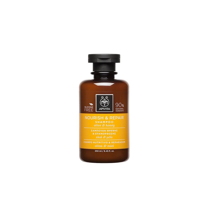 APIVITA Champú nutritivo y reparador, 250 ml.