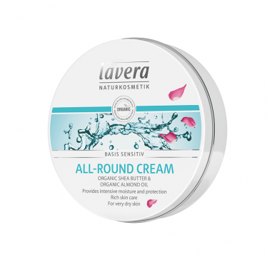 Crema cara y cuerpo karite + almendras BIO Lavera, 150 ml.