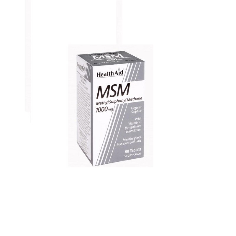 MSM Health Aid metilsulfonilmetano 1000 mg., 90 comp.
