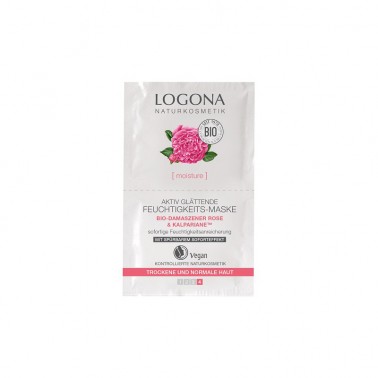 Mascarilla hidratante rosas Bio Logona, 10 sobres
