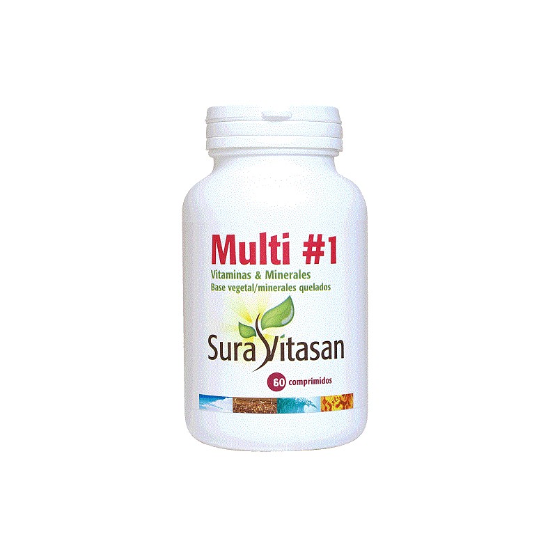 Multi 1 Vitamins y Minerals Sura Vitasan, 60 Comp.