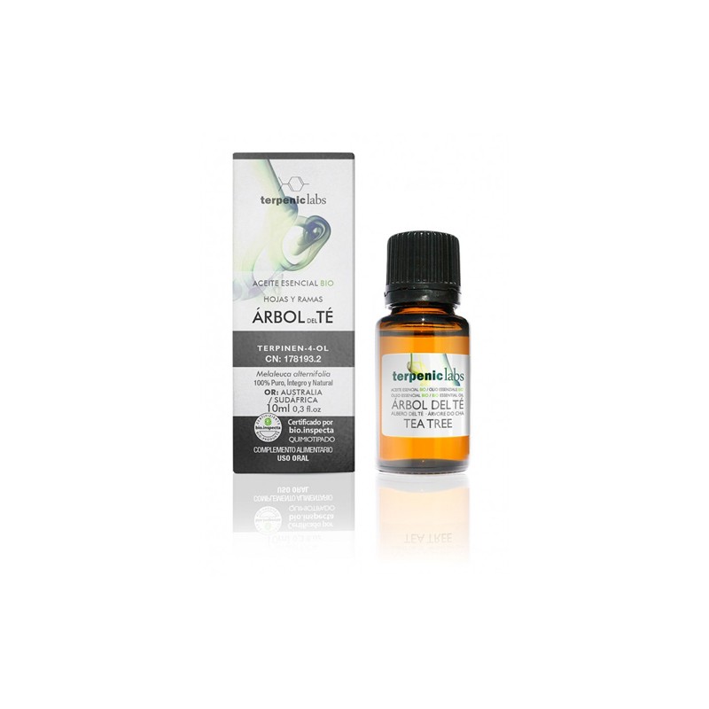 Arbol del Te Aceite Esencial Alimentario BIO Terpenic, 10 ml.