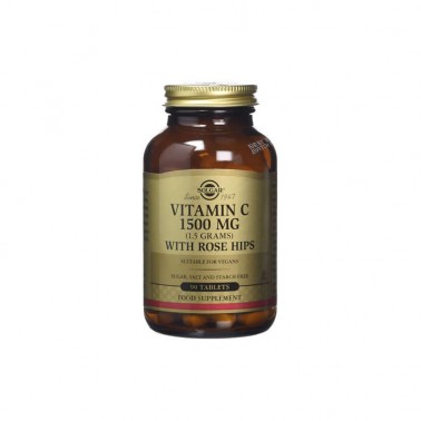Vitamina C 1500 mg. Rose Hips Solgar 90 cap.
