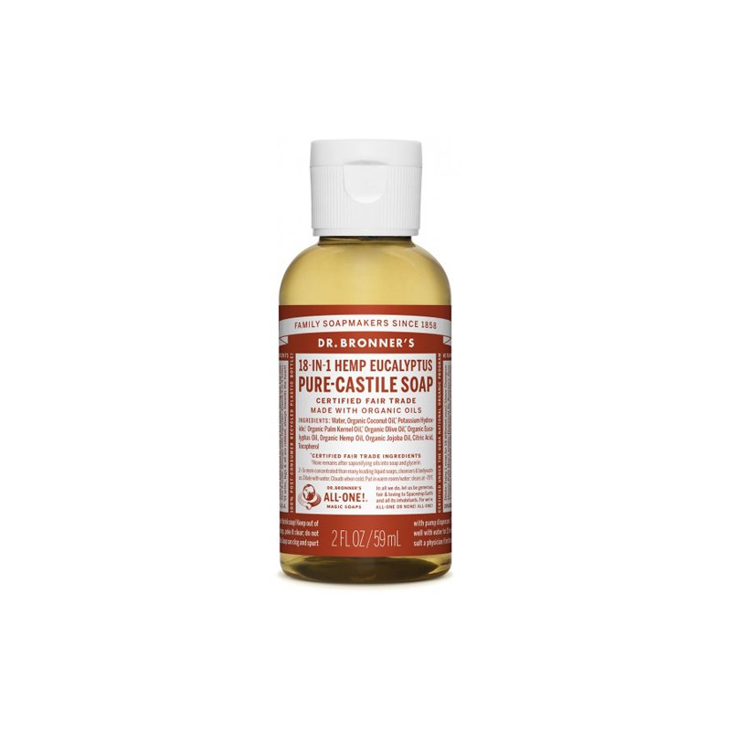 Jabón Líquido Eucalipto Dr. Bronner´s 60 ml.