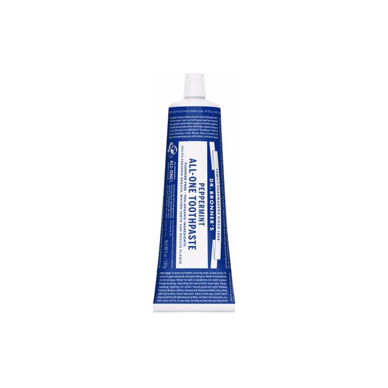 Toothpaste peppermint Dr. Bronner´s, 140 ml.