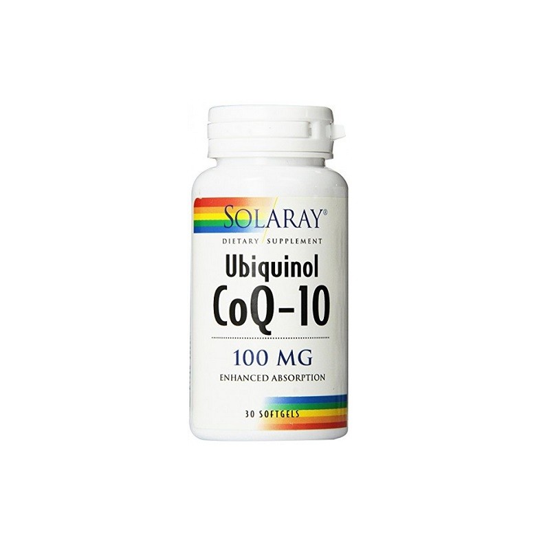 Ubiquinol CoQ10 100 mg Solaray, 30 perlas