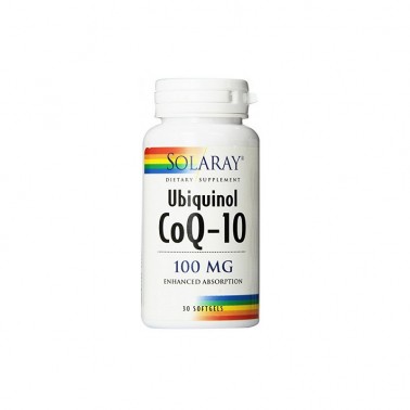 Ubiquinol CoQ10 100 mg Solaray, 30 perlas